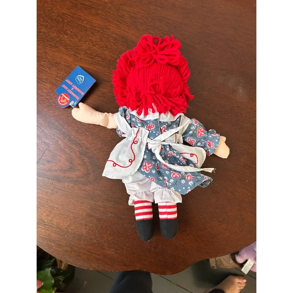 Hasbro Applause Raggedy Ann 12 Inch Plush Doll Blue Floral Dress NWT 16712